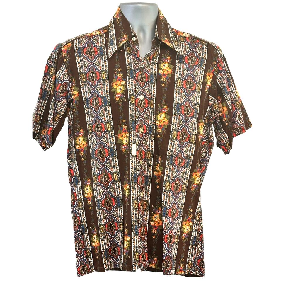 Donegal Vintage Mens Hawaiian M Shirt 15-15 1/2 Short Sleeves Excellent